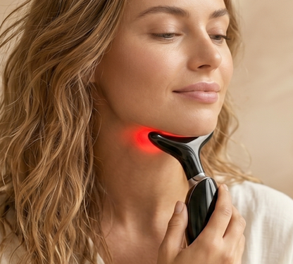 Neck Face Lifting Massager Skin Tighten Device LED anti Wrinkle Double Chin US
